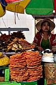 Myanmar - Kyaikhtiyo, the village of restaurants, souvenir shops and guesthouses. 